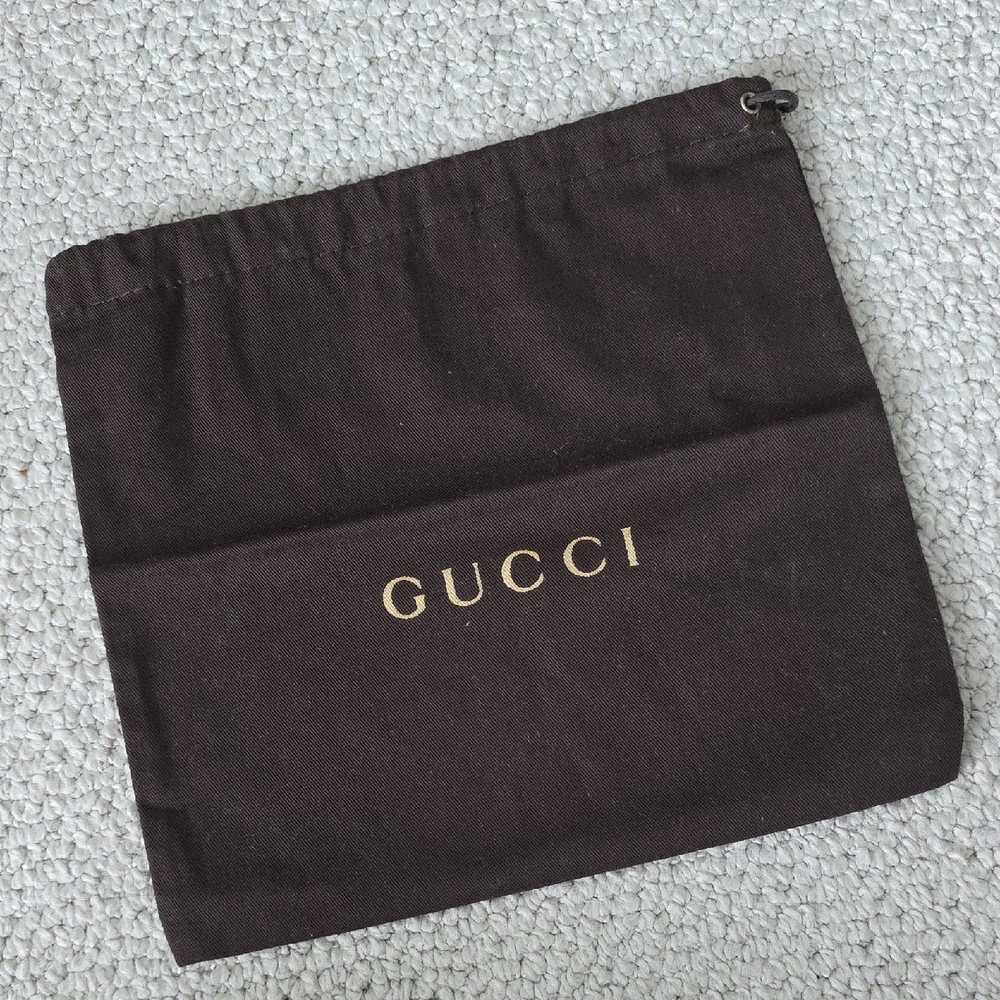 Gucci Dark Brown Logo Dust Bag